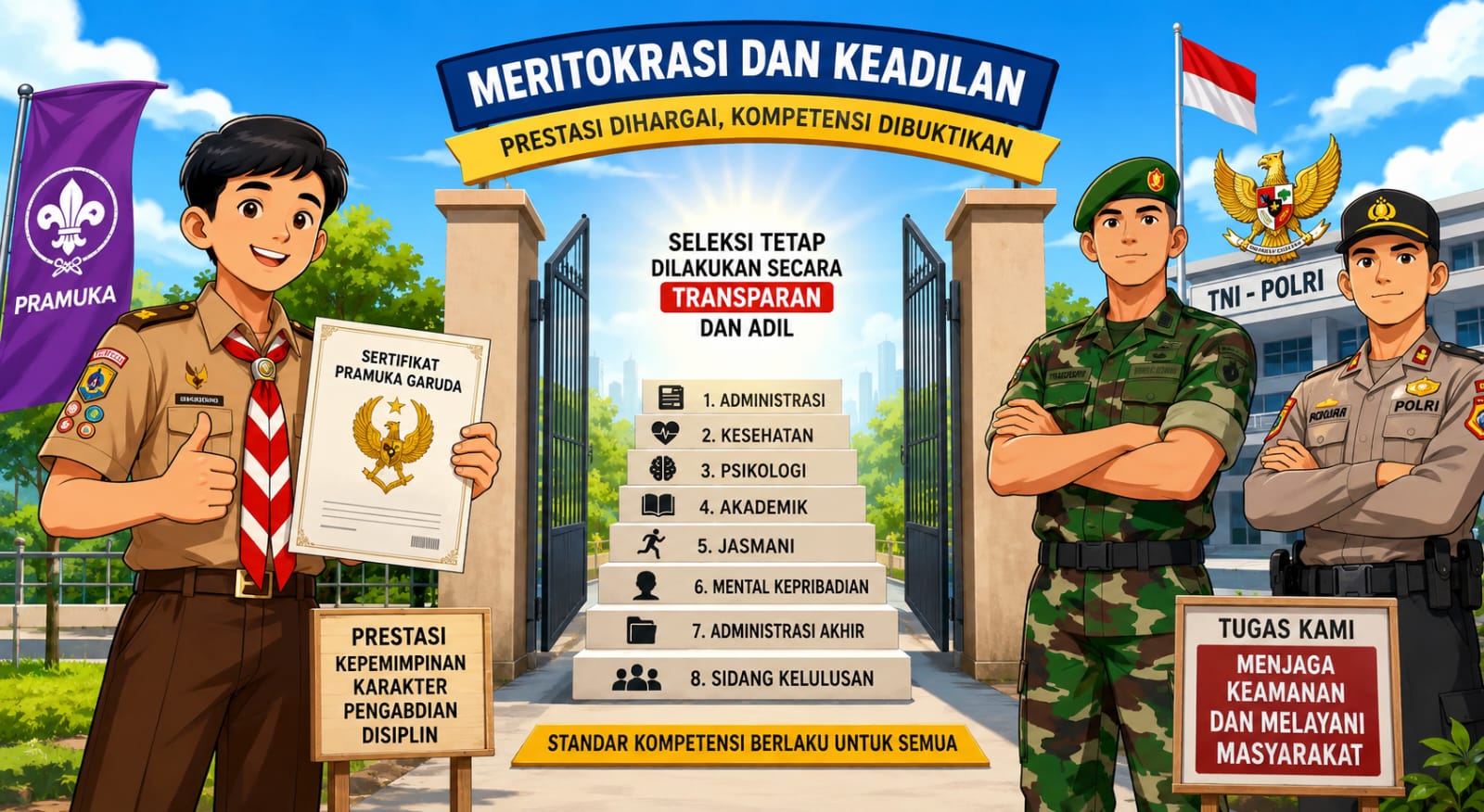 Pramuka Garuda, Meritokrasi, dan Batas Afirmasi
