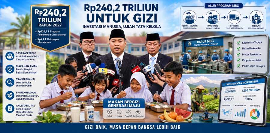 Rp240,2 Triliun untuk Gizi: Antara Investasi Manusia dan Ujian Tata Kelola