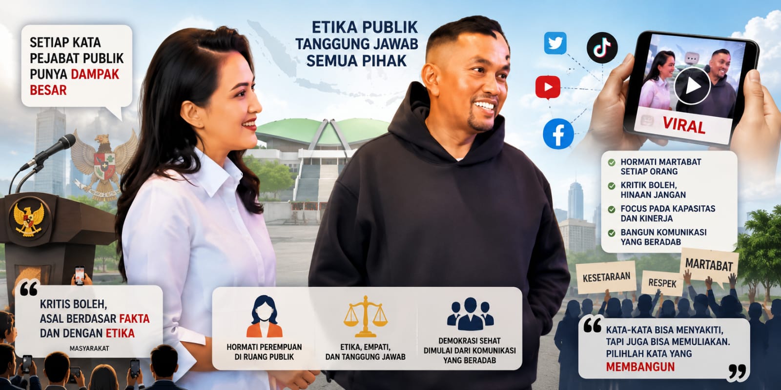 Etika Publik Diuji Lewat Sebuah Candaan   Di era media sosial