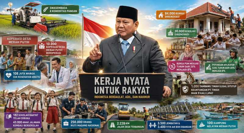 Capaian Prabowo Diuji Ukuran Manfaat Rakyat