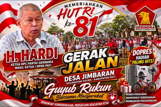 H. Hardi Ramaikan HUT RI ke-81, Dorprize Bikin Warga Makin Antusias